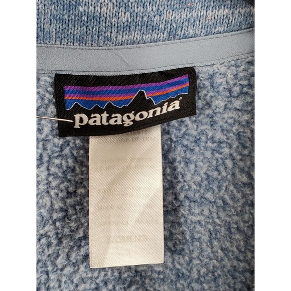 Patagonia Better Sweater Jacket Ws S Blue Heathered Zip Up Fleece Outdoor Hiking - Picture 2 of 12